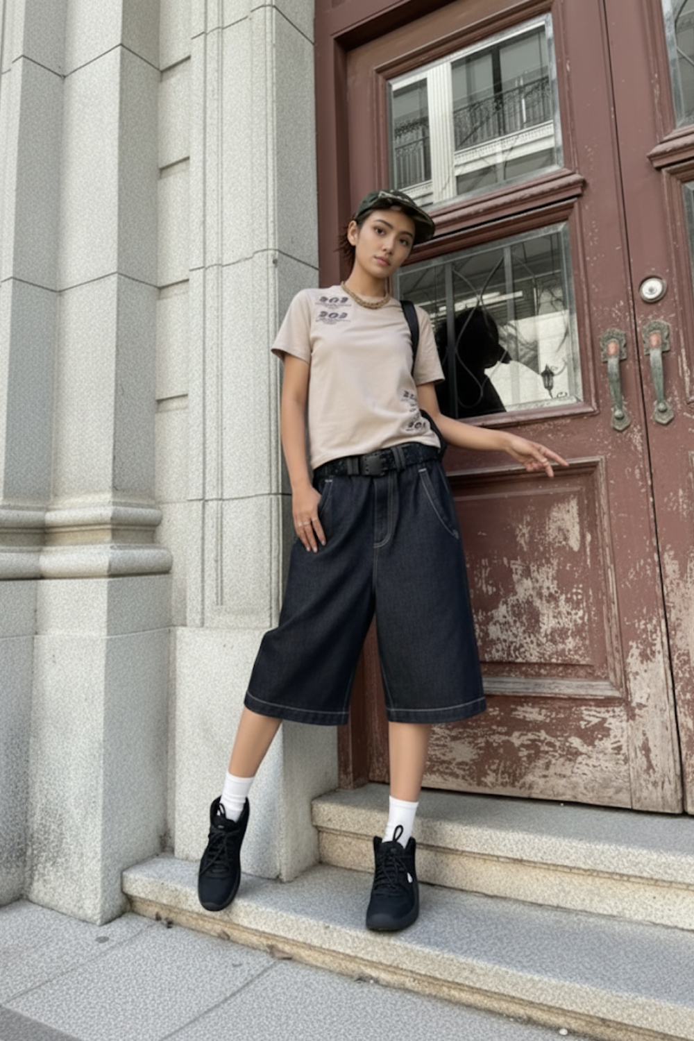 Dark blue jorts (Female)