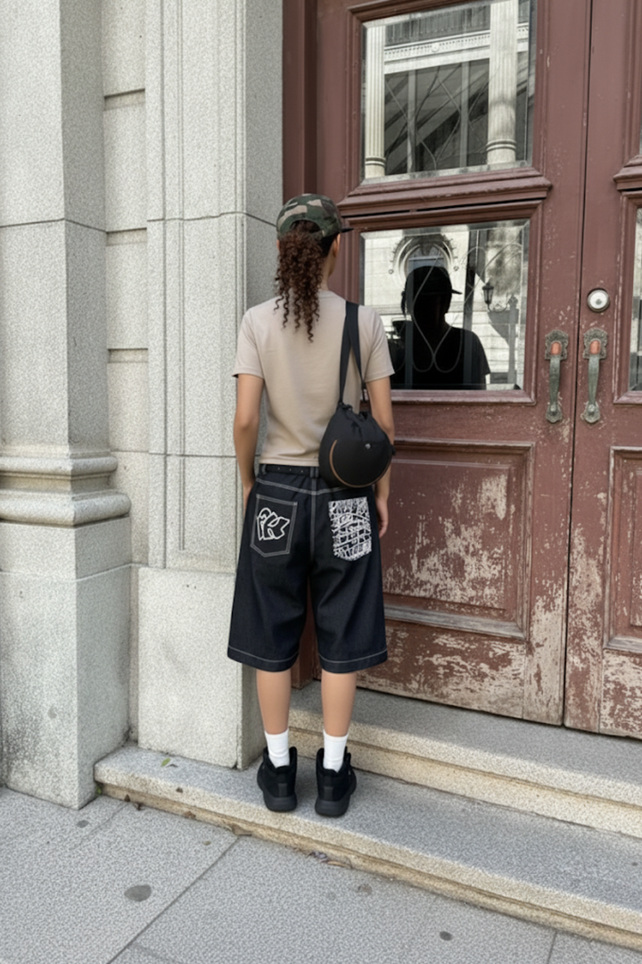 Dark blue jorts (Female)